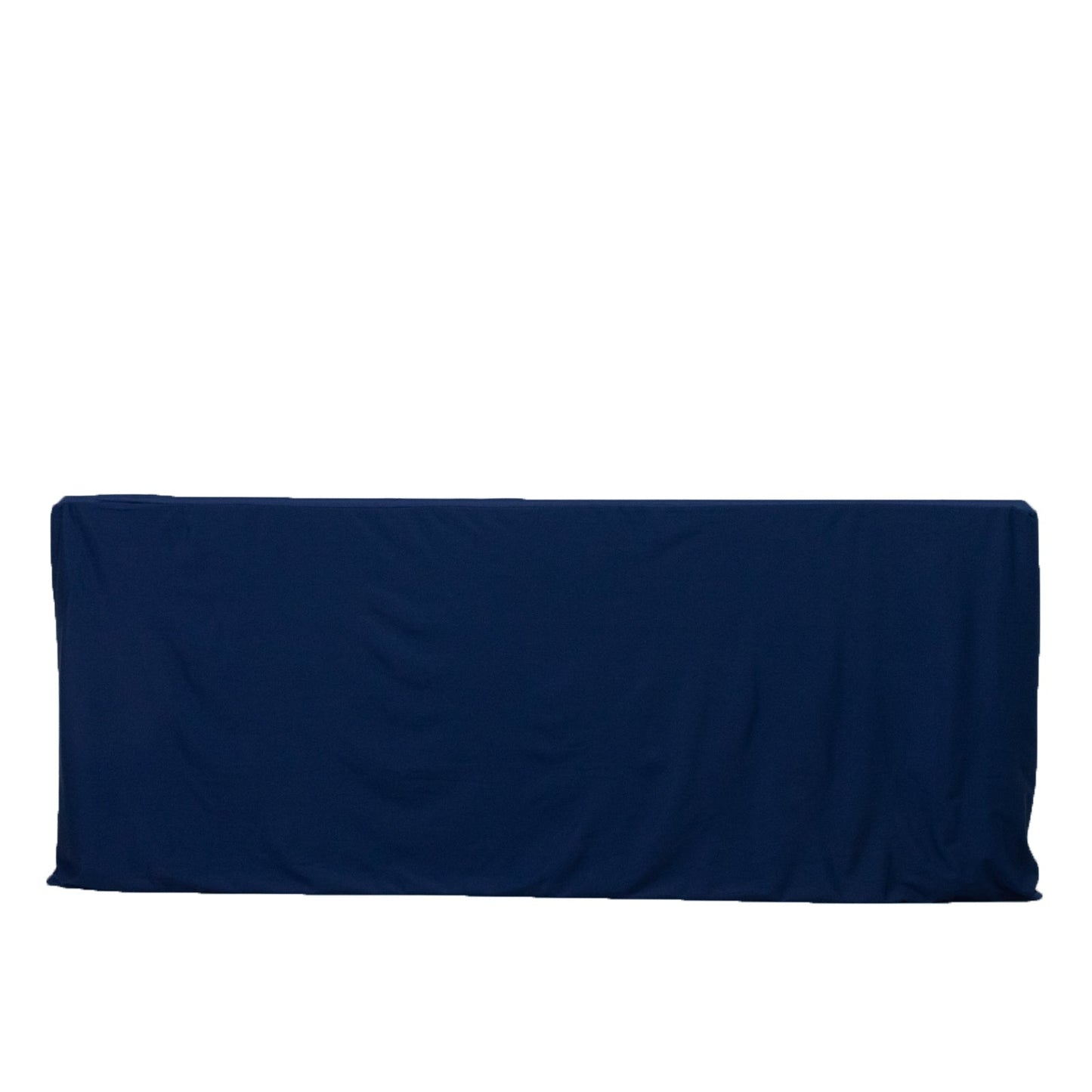 6ft Scuba Rectangular Fitted Tablecloth Navy Blue â€“ Wrinkle-Free, Stain Resistant