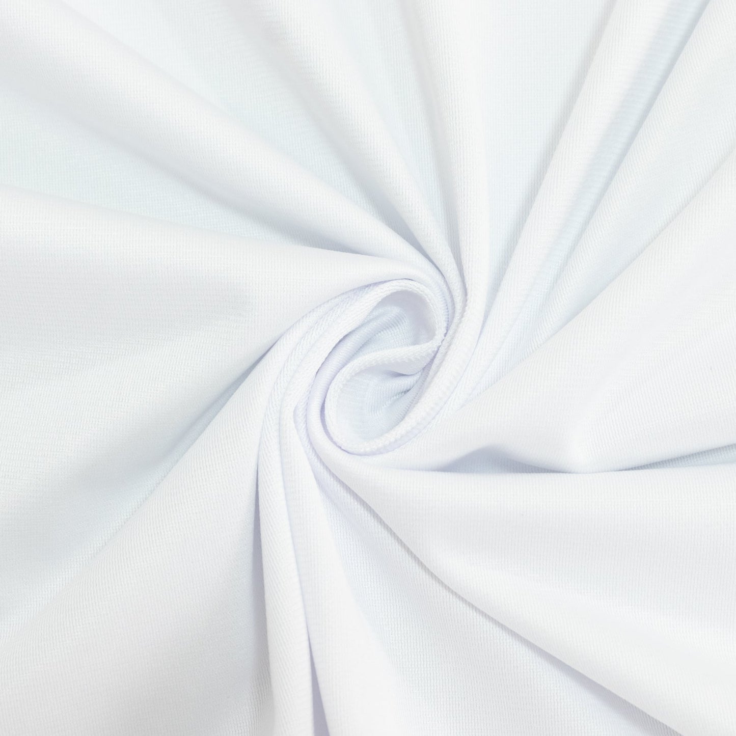 6ft Scuba Rectangular Fitted Tablecloth White â€“ Wrinkle-Free, Stain Resistant