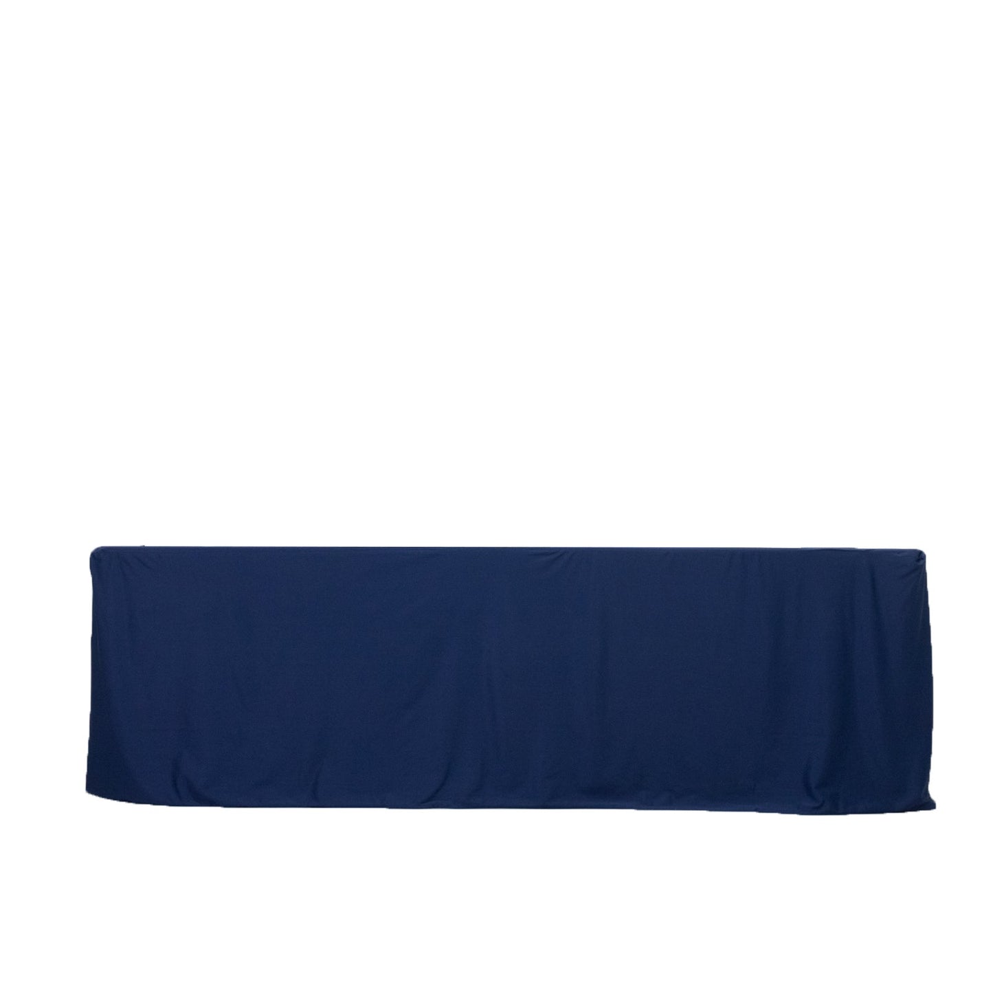 8ft Scuba Rectangular Fitted Tablecloth Navy Blue â€“ Wrinkle-Free, Stain Resistant