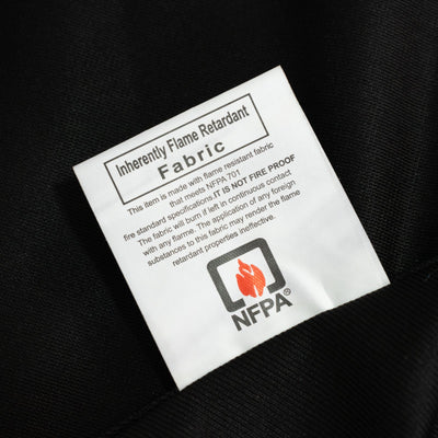 Fire Retardant Scuba Tablecloth â€“ 132" Round Black, Wrinkle Free, Stain Resistant, Seamless Polyester Cover