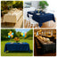 Fire Retardant Scuba Tablecloth â€“ 60"x126" Rectangle Navy Blue, Wrinkle Free, Stain Resistant Polyester Cover