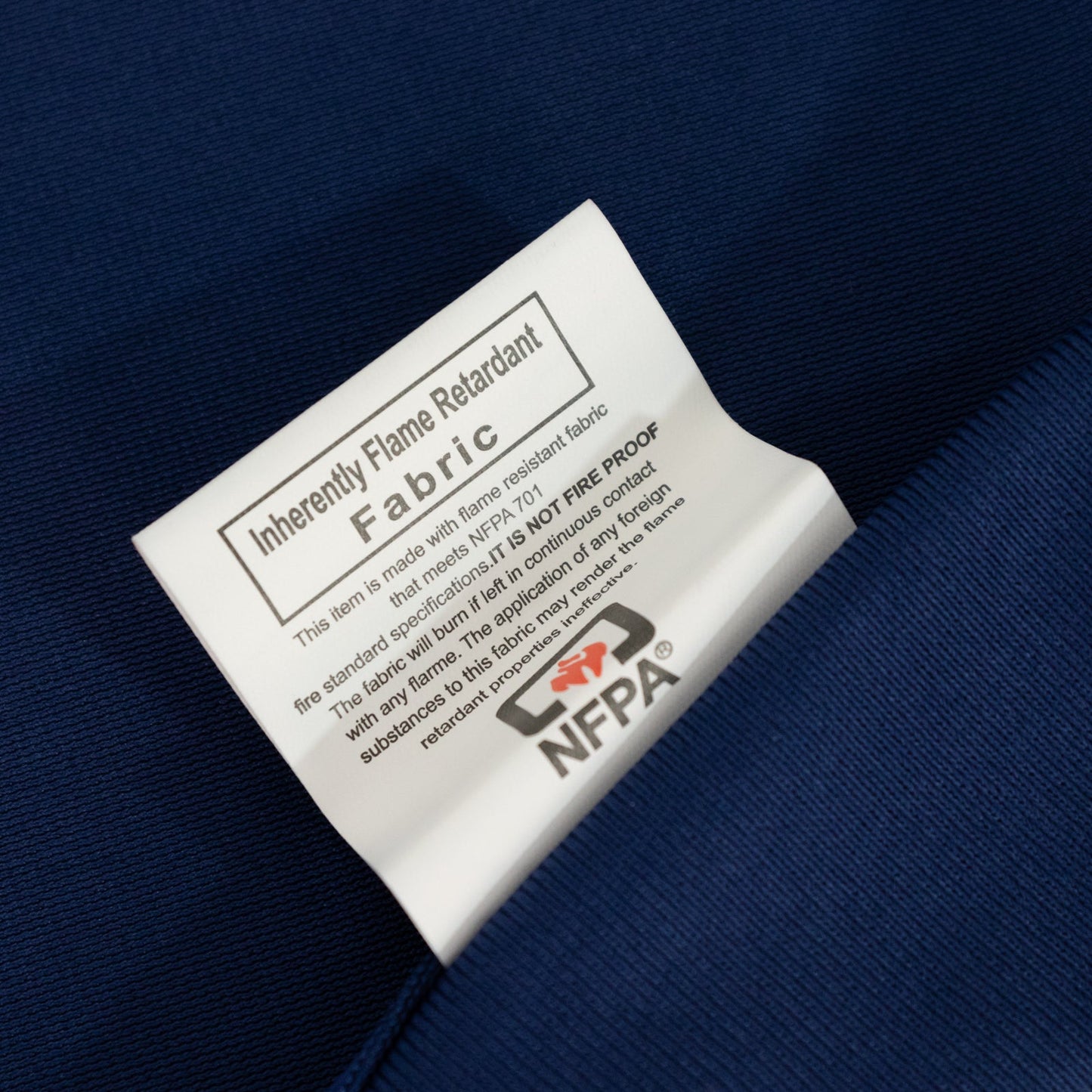 Fire Retardant Scuba Tablecloth â€“ 60"x102" Rectangle Navy Blue, Wrinkle Free, Stain Resistant Polyester Cover