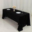 Fire Retardant Scuba Tablecloth â€“ 60"x126" Rectangle Black, Wrinkle Free, Stain Resistant Polyester Cover