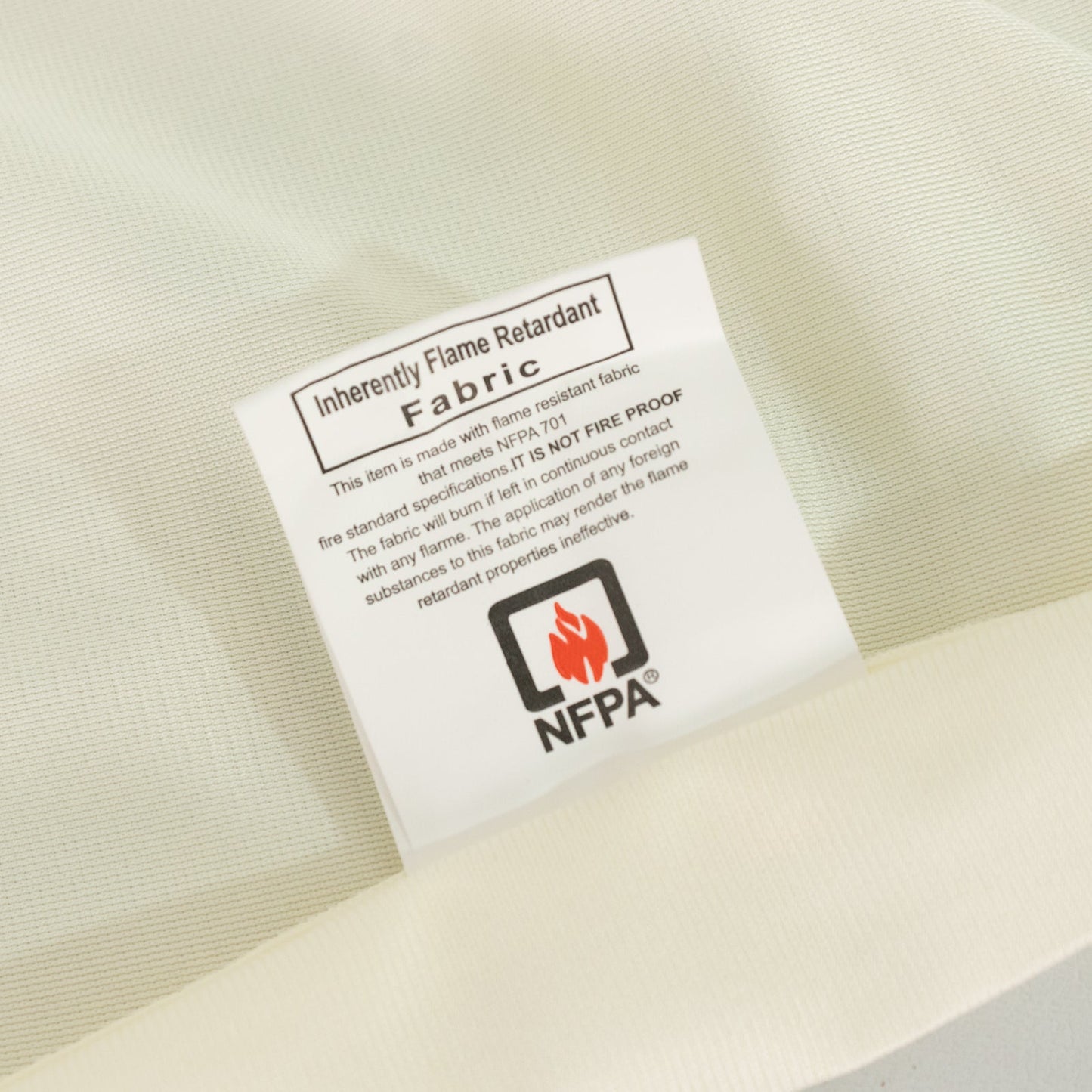 Fire Retardant Scuba Tablecloth â€“ 60"x126" Rectangle Ivory, Wrinkle Free, Stain Resistant Polyester Cover