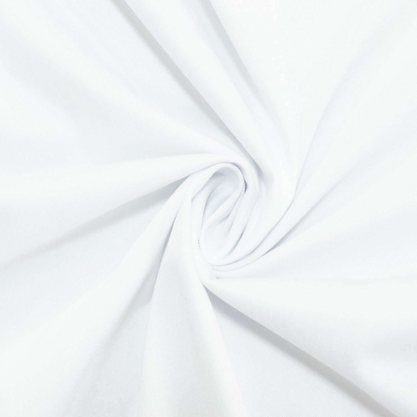 Fire Retardant Scuba Tablecloth â€“ 60"x126" Rectangle White, Wrinkle Free, Stain Resistant Polyester Cover