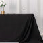 Fire Retardant Scuba Tablecloth â€“ 90"x132" Rectangle Black, Wrinkle Free, Stain Resistant, Seamless Polyester Cover