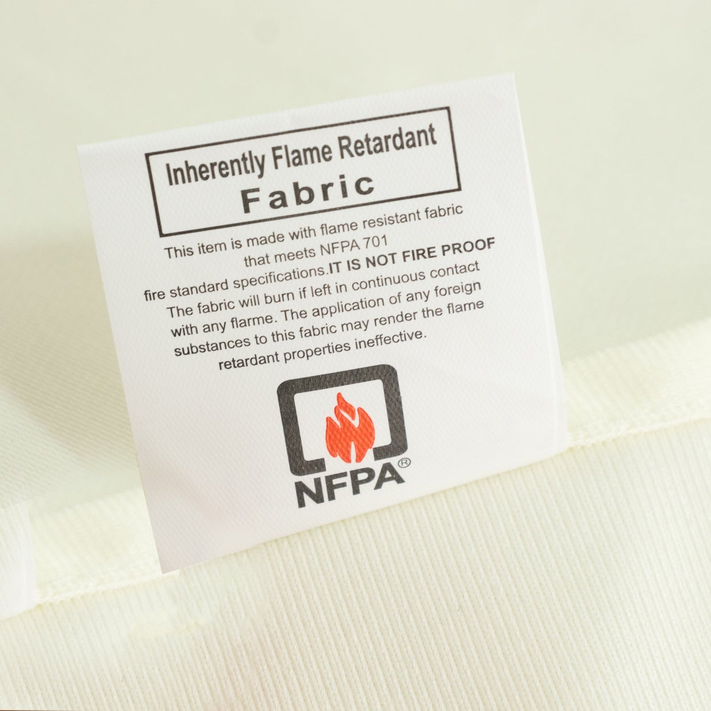 Fire Retardant Scuba Tablecloth â€“ 90"x156" Rectangle Ivory, Wrinkle Free, Stain Resistant, Seamless Polyester Cover