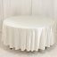Scuba Round 108" Tablecloth Shimmering Pearl White - Wrinkle Free & Stain Resistant Table Cover