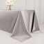 Scuba Rectangular 90"x132" Tablecloth Shimmering Silver - Wrinkle Free & Stain Resistant Seamless Table Cover