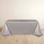 Scuba Rectangular 90"x132" Tablecloth Shimmering Silver - Wrinkle Free & Stain Resistant Seamless Table Cover