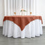 Polyester 70"x70" Table Overlay Square Tablecloth Terracotta (Rust) - Wrinkle-Resistant & Durable Table Cover