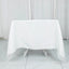 Premium Polyester Square Tablecloth 70"x70" White 220GSM Wrinkle-Resistant Table Cover for Stylish Gatherings