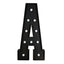 Giant LED Marquee Light Up Letter "A", Black 4ft Pre-Cut Foam Board with 10 Warm White Battery Operated LEDs, Glue Gun and Sticks