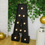 Giant LED Marquee Light Up Letter "A", Black 4ft Pre-Cut Foam Board with 10 Warm White Battery Operated LEDs, Glue Gun and Sticks
