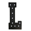 Giant LED Marquee Light Up Letter "L", Black 4ft Pre-Cut Foam Board with 10 Warm White Battery Operated LEDs, Glue Gun and Sticks