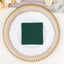 20 Pack Linen-Like Paper 5"x5" Napkins Hunter Emerald Green - Highly Absorbent Airlaid Napkins
