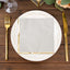 50-Pack Paper Beverage Napkins with Gold Foil Edge Gray - Disposable 2 Ply Cocktail Napkins for Events 6.5"x6.5"