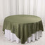 Taffeta 90"x90" Table Overlay Square Tablecloth Dusty Sage Green - Accordion Crinkle Table Cover