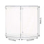 12" Clear Mirrored Acrylic Display Box, Transparent Pedestal Riser with Interchangeable Lid and Base