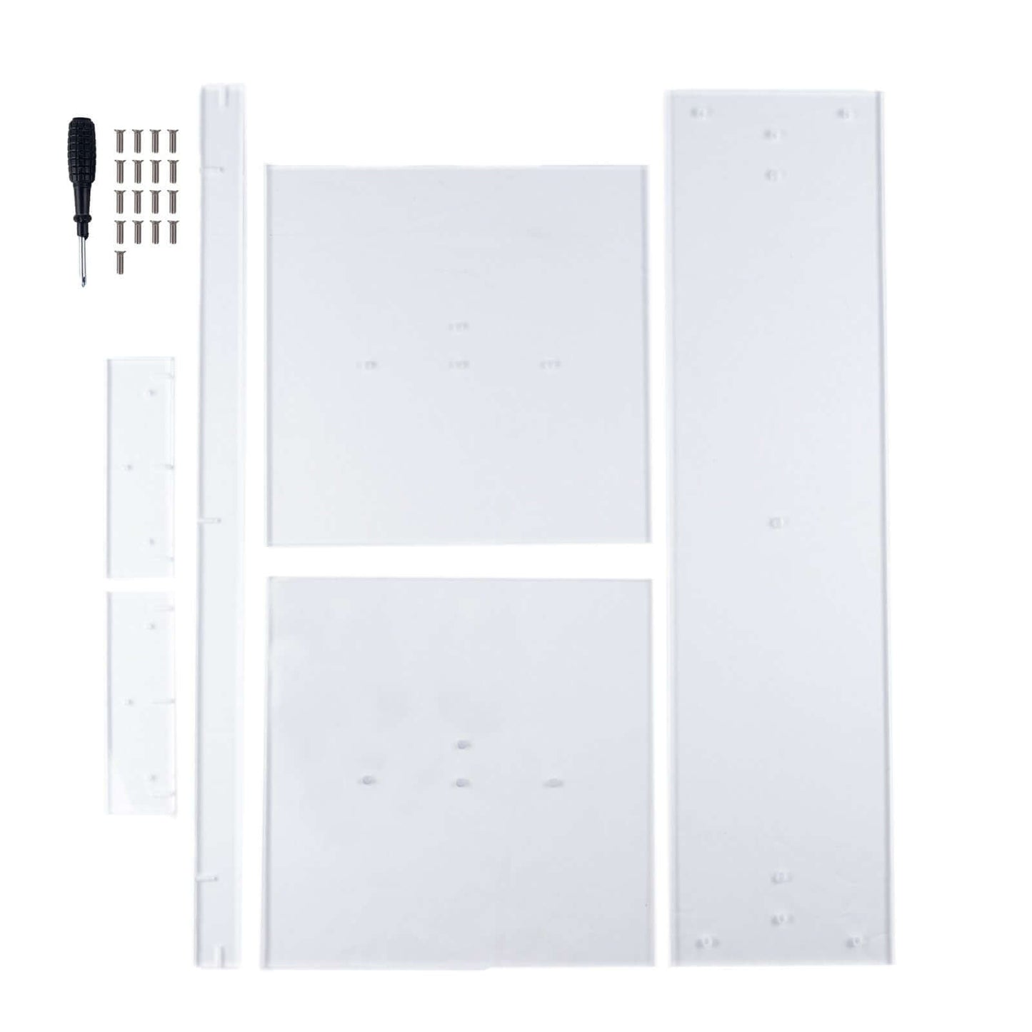 Acrylic Display Stand Flower Pedestal with Square Bases Clear - Durable 10mm Thick Table Centerpiece 32"