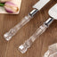 2 Set Knife and Server Stainless Steel with Clear Acrylic Handle - Party Favors with Gift Box 10" & 12"