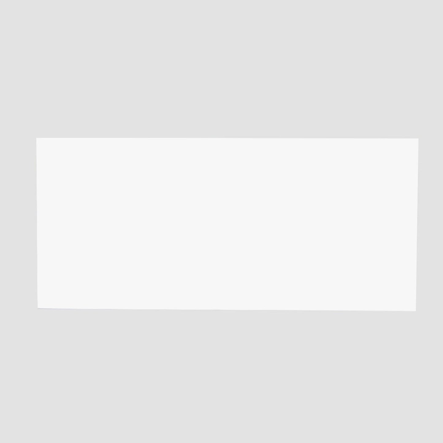 2-Pack Acrylic Plexiglass Sheets Rectangular Side Plates White - Protective Film Coating 32"x11"