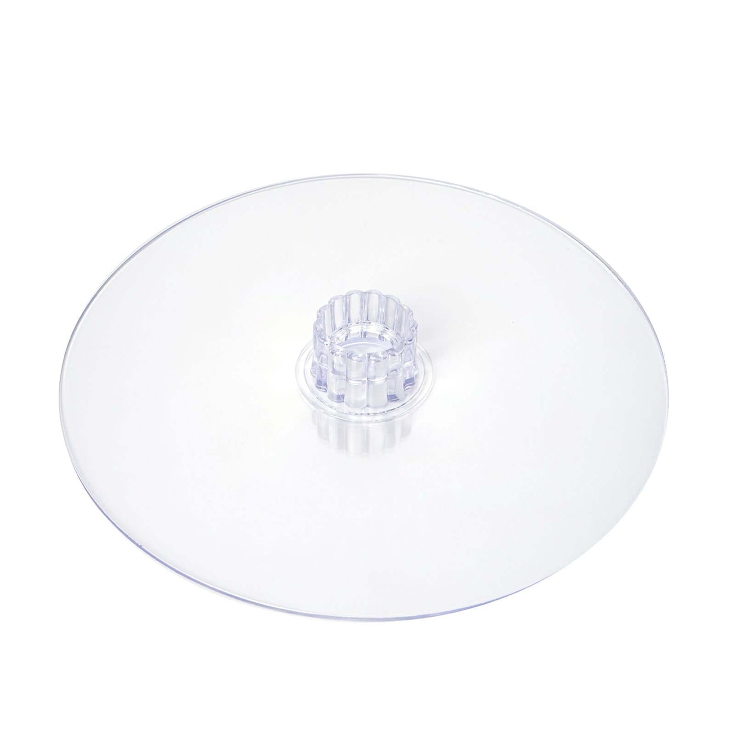 Acrylic Round DIY Cake Stand Plate Clear - Customized Tiered Dessert Display Holder for Treats Appetizers & Snacks 12"