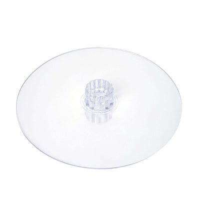 Acrylic Round DIY Cake Stand Plate Clear - Customized Tiered Dessert Display Holder for Treats Appetizers & Snacks 12"