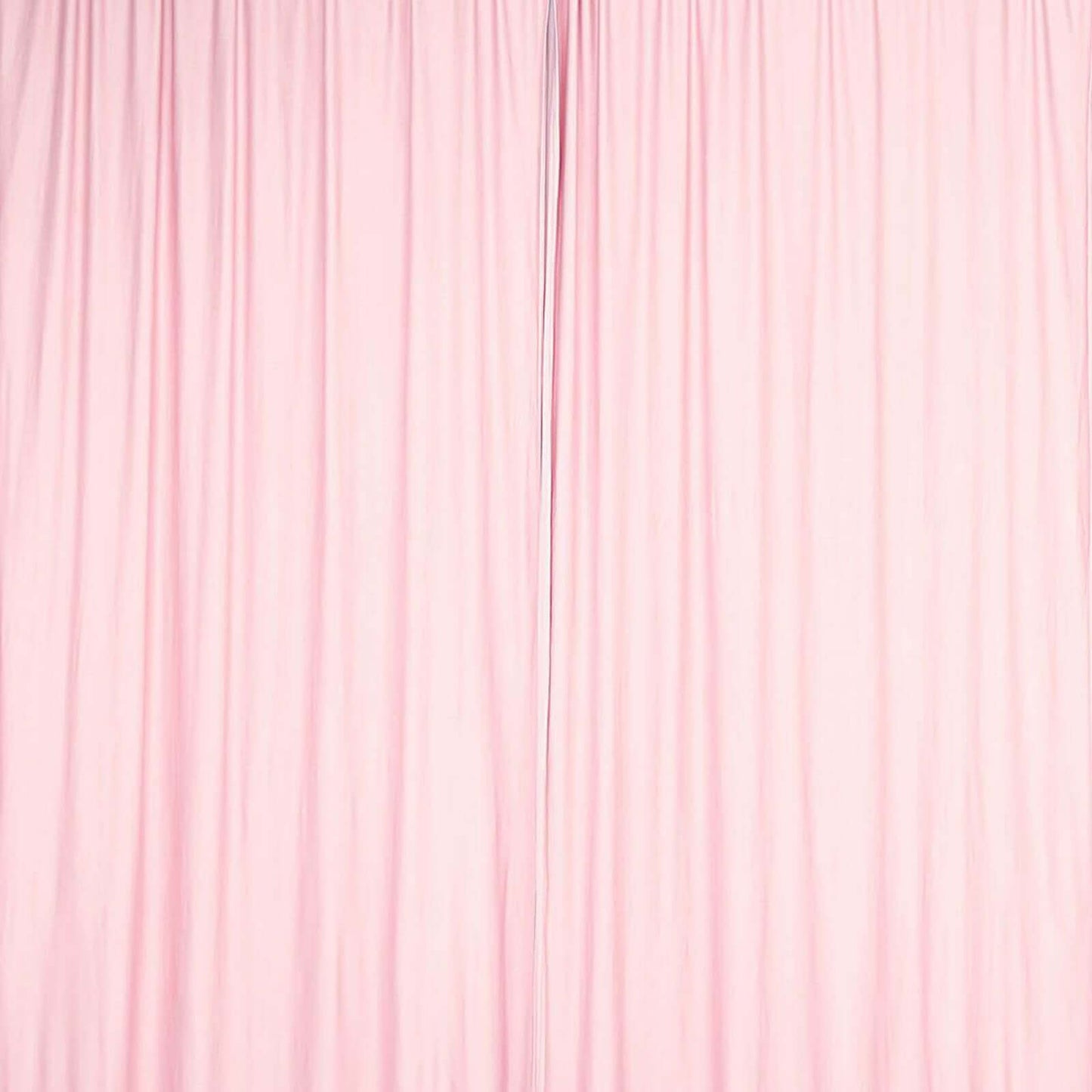 2 Pack Blush Scuba Polyester Event Curtain Drapes, Durable Flame Resistant Backdrop Event Panels Wrinkle Free with Rod Pockets - 10ftx10ft