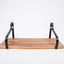 3 Pack Wood Metal Floating Wall Shelves Wall Mounted Shelf Set Decor