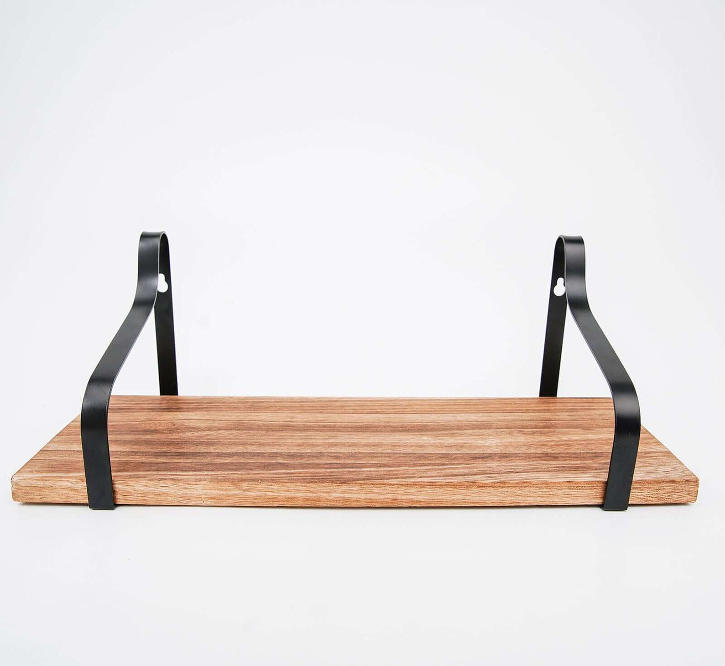 3 Pack Wood Metal Floating Wall Shelves Wall Mounted Shelf Set Decor