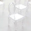 12 Pack 4" Clear Plastic Mini Ghost Chair Party Favor Gift Holders, Candy Treat Display Stands
