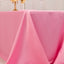 Lamour Satin 90"x132" Rectangle Tablecloth Pink - Soft & Silk-Like Seamless Table Cover