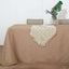 Faux Linen 90"x132" Rectangular Tablecloth Natural - Slubby Texture Wrinkle-Resistant Seamless Table Cover