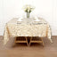 Sequin 72"x72" Table Overlay Square Tablecloth Champagne - Big Payette Table Cover