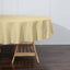 Polyester 90" Round Tablecloth Champagne - Stain & Wrinkle-Resistant Table Cover