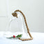 Glass Terrarium Hanging Bell Shaped Design with Twine Rope - Unique Free-Falling Planter for Air Plants & Displays 9"