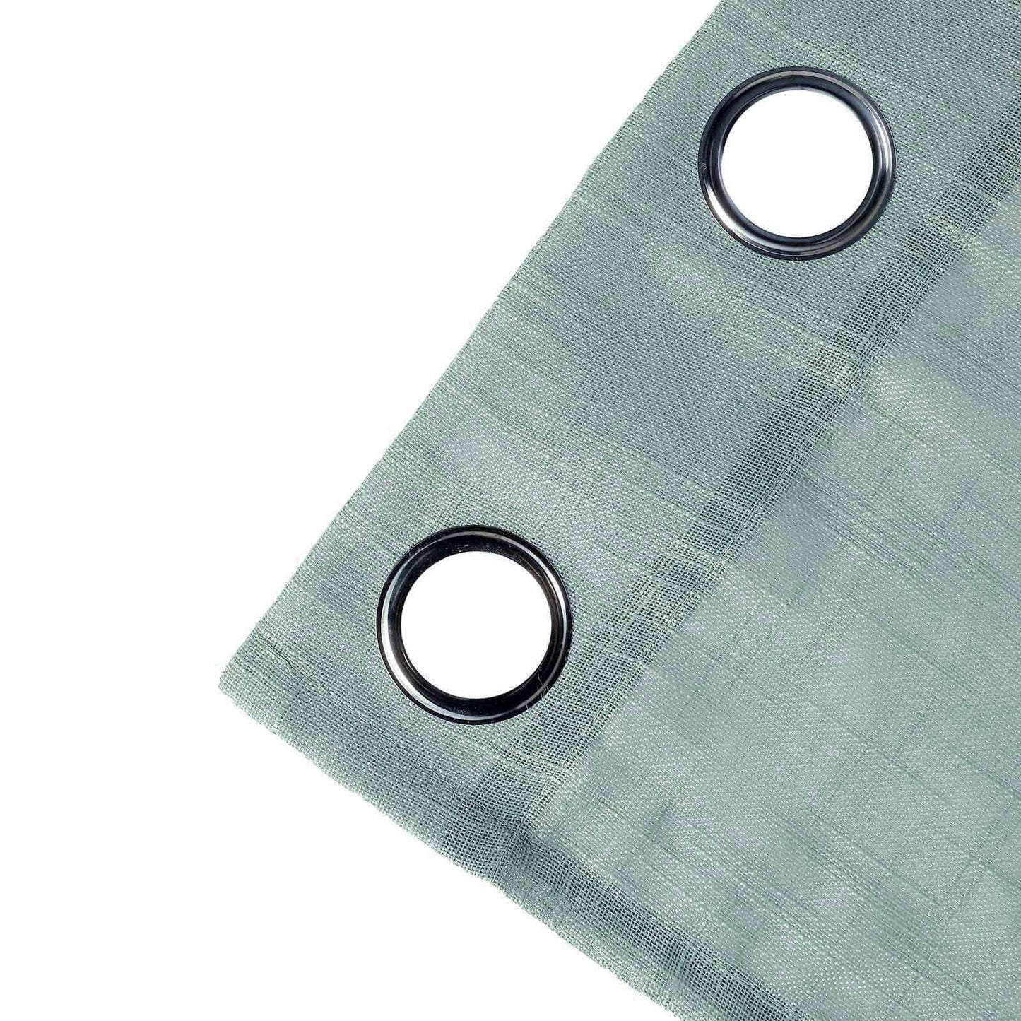 2 Pack Handmade Dusty Blue Faux Linen Curtains 52"x84", Curtain Panels With Chrome Grommets
