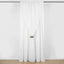 White Chiffon Polyester Event Curtain Drapes, Dual Layer Divider Backdrop Curtain Panels with Rod Pockets - 10ftx10ft