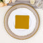 20 Pack Linen-Like Paper 5"x5" Napkins Gold - Highly Absorbent & Disposable Airlaid Beverage Napkins