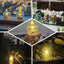 12-Pack LED Flameless Lighting Diamond Style Warm White - Battery Operated Tealight Candles 2"