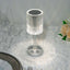 LED Acrylic Table Lamp Cylinder Design Color Changing - Rechargeable Cordless RGB Touch Control Light 10"