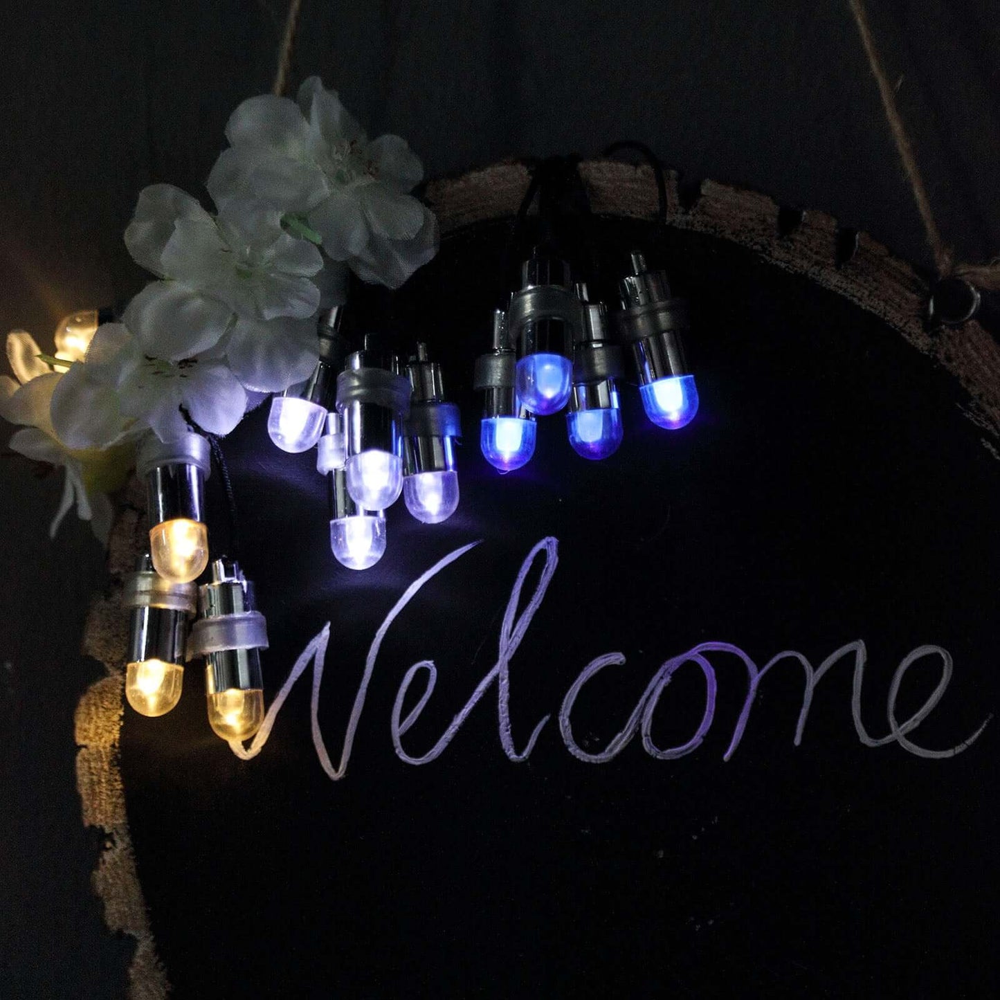 12-Pack Balloon Lights Bullet Design White - Waterproof LED Centerpiece Filler Lights