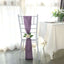 5 Pack Taffeta 6"x106" Chair Sashes Violet Amethyst Accordion Crinkle Texture - Stylish Decor for Weddings & Gatherings