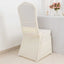 Stretch Spandex Chair Cover Rouge for Banquet Chairs Ivory - Fitted Slip-On Slipcover