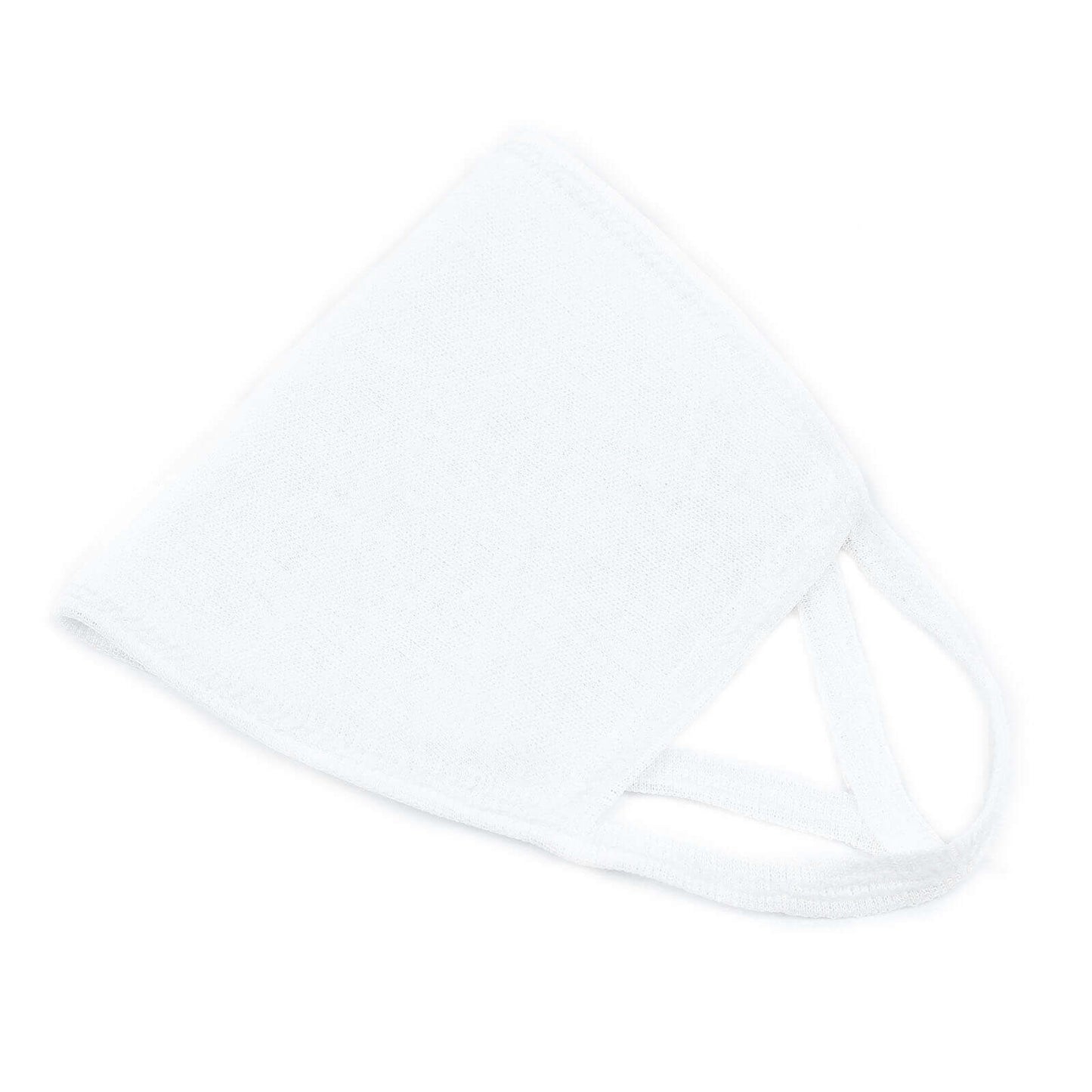 30 Pack 3 Ply White Cotton Face Mask, Reusable Fabric Masks With Soft Ear Loops