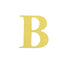 4 Pack 5" Metallic Gold Alphabet Stickers Banner, Customizable Stick on Gold Letters - B