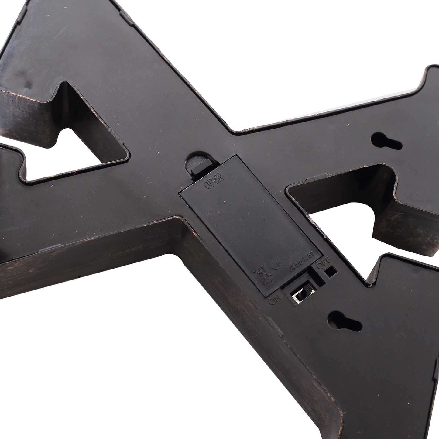 LED Marquee Letter "X" Industrial Style Antique Black - Light-Up Alphabet Sign for Weddings & Displays 9"