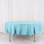 Polyester 90" Round Tablecloth Light Blue - Stain & Wrinkle-Resistant Table Cover
