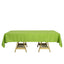 Polyester 60"x102" Rectangle Tablecloth Apple Green - Durable and Stylish Table Cover